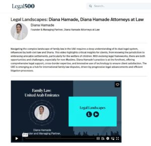 Legal 500: Diana’s Legal Landscape Video