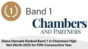 Diana Hamade Ranked Band 1 in Chambers High Net Worth 2025 for Fifth Consecutive Year